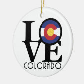 LOVE Colorado Keramisch Ornament (Links)