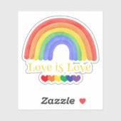 Love Colorful Rainbow Sticker (Vel)