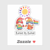 Love Colorful Rainbow Sticker (Vel)