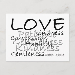 Love Colossians 3 Briefkaart