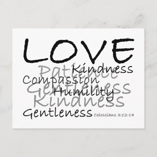 Love Colossians 3 Briefkaart (Voorkant)
