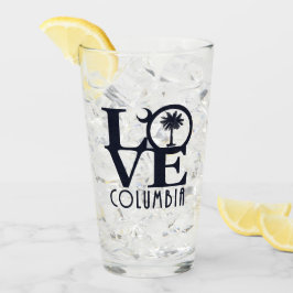 LOVE Columbia South Carolina Glas