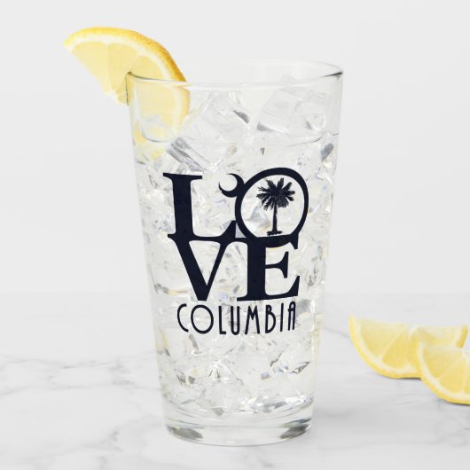 LOVE Columbia South Carolina Glas (Voorkant ijs)