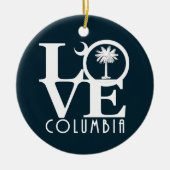 LOVE Columbia South Carolina Keramisch Ornament (Voorkant)