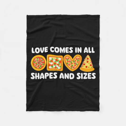 Love Comes In All Shapes And Sizes - Food Lover Zz Fleece Deken (Voorkant)