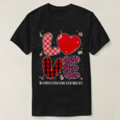 Love Computer Science Teacher Leopard Red Pset Va T-shirt (Design voorkant)