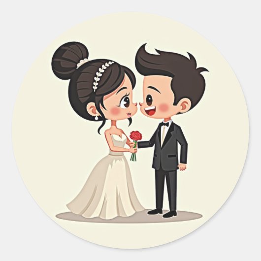Love Connection Wedding Sticker (Voorkant)