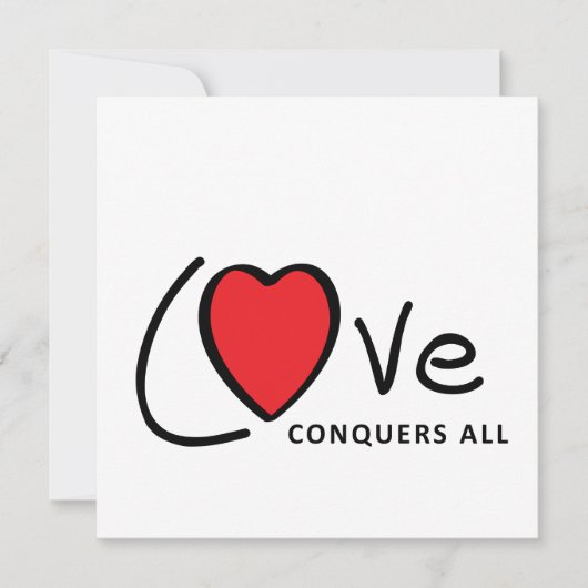Love conquers all. Liefde overwint alles of altijd (Voorkant)