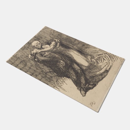 Love Consecrated (door Paul-Albert Besnard) Deurmat (Schuin)