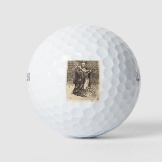 Love Consecrated (door Paul-Albert Besnard) Golfballen (Voorkant)