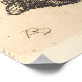 Love Consecrated (door Paul-Albert Besnard) Poster (Hoek)