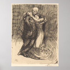 Love Consecrated (door Paul-Albert Besnard) Poster