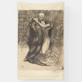 Love Consecrated (door Paul-Albert Besnard) Spandoek (Verticaal)