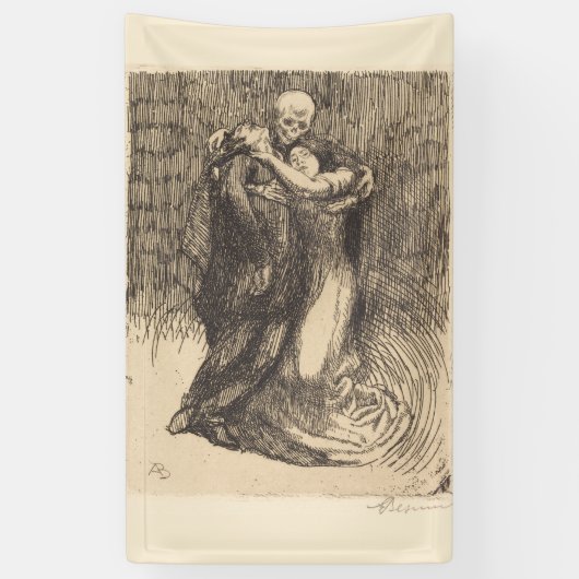 Love Consecrated (door Paul-Albert Besnard) Spandoek (Verticaal)