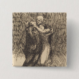 Love Consecrated (door Paul-Albert Besnard) Vierkante Button 5,1 Cm