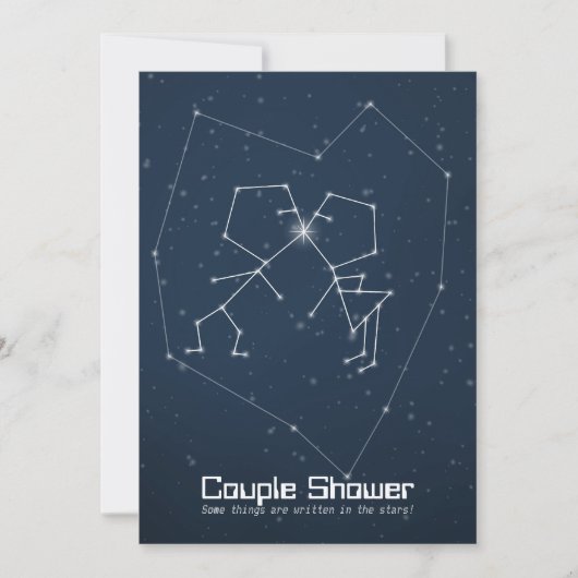 Love Constellation Couple Shower Kaart (Voorkant)