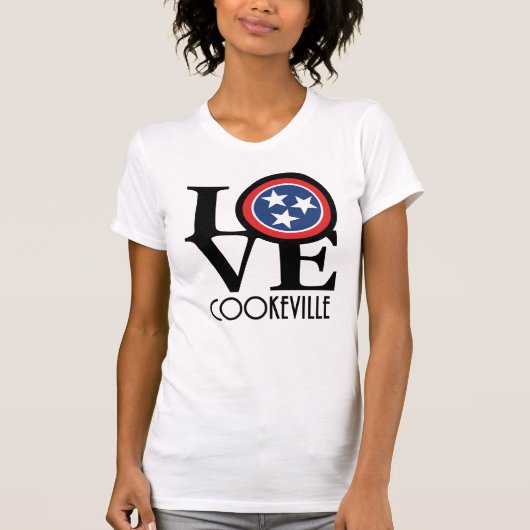 LOVE Cookeville Tennessee T-shirt (Voorkant)