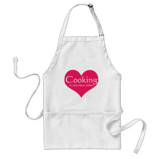 Love Cooking Quote voor Cook Standaard Schort