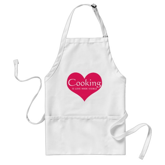 Love Cooking Quote voor Cook Standaard Schort (Voorkant)
