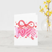 Love Coquette Bow Leopard Hearts Valentine Women G Kaart (Gele Bloem)