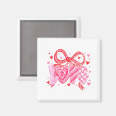 Love Coquette Bow Leopard Hearts Valentine Women G Magneet (Voorkant / Achterkant)