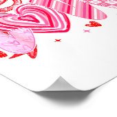 Love Coquette Bow Leopard Hearts Valentine Women G Poster (Hoek)