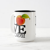 LOVE Cordele Georgia 15oz Tweekleurige Koffiemok (Voorkant links)