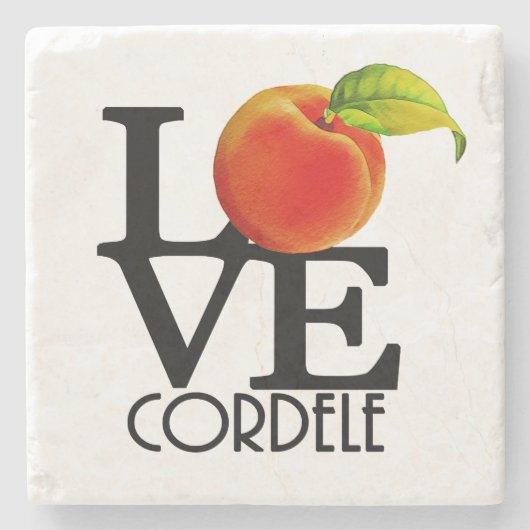 LOVE Cordele Georgia Stenen Onderzetter (Voorkant)
