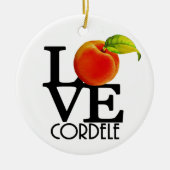 LOVE Cordell Georgia Keramisch Ornament (Voorkant)