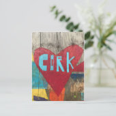 Love Cork Ireland Post Card Briefkaart (Staand voorkant)
