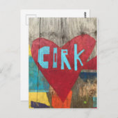 Love Cork Ireland Post Card Briefkaart (Voorkant / Achterkant)
