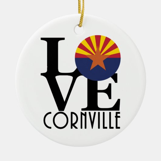 LOVE Cornville AZ Keramisch Ornament (Voorkant)