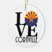 LOVE Cornville AZ Keramisch Ornament (Links)