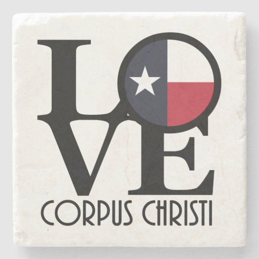 LOVE Corpus Christi Stenen Onderzetter (Voorkant)