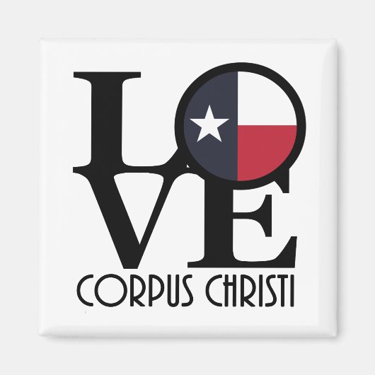 LOVE Corpus Christi Texas Magneet (Voorkant)