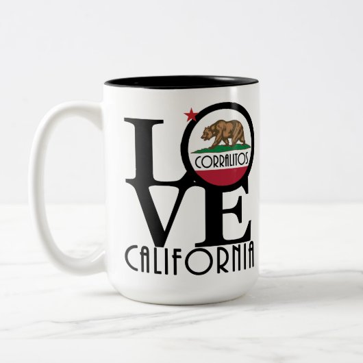 LOVE Corralitos 15oz Tweekleurige Koffiemok (Links)