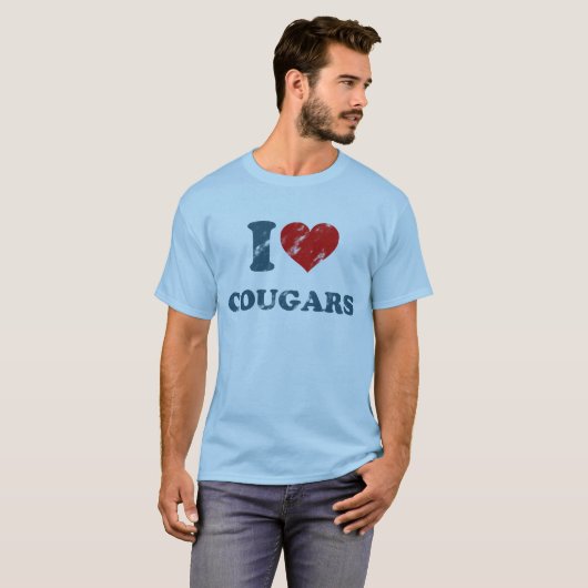 Love Cougars T-Shirt (Voorkant volledig)