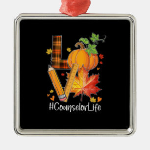 LOVE Counselor Leven Herfstbladeren Herfstseizoen Metalen Ornament