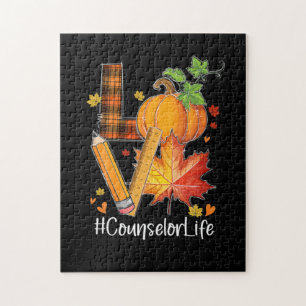 LOVE Counselor Life Fall Leaves Autumn Season Pump Legpuzzel