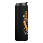 LOVE Counselor Life Fall Leaves Autumn Season Pump Thermosbeker (Gedraaid links)