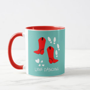 Love Country Line Dancing Personalized Mok