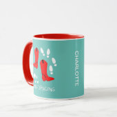 Love Country Line Dancing Personalized Mok (Voorkant links)