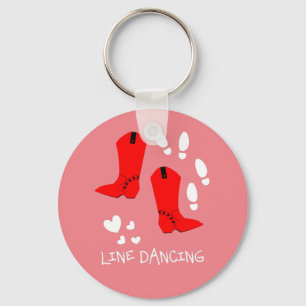 Love Country Line Dancing Sleutelhanger