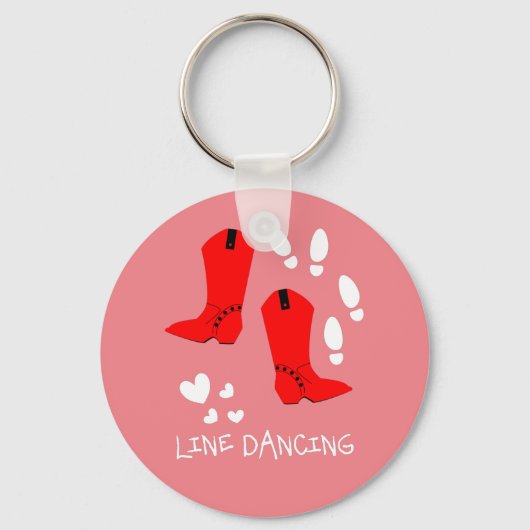 Love Country Line Dancing Sleutelhanger (Voorkant)