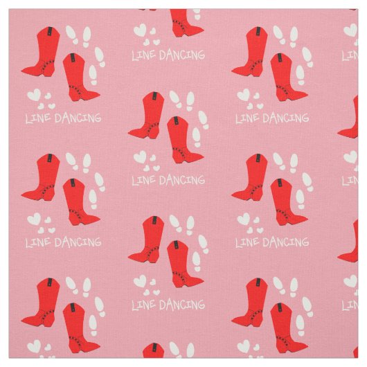 Love Country Line Dancing Stof (Swatch)