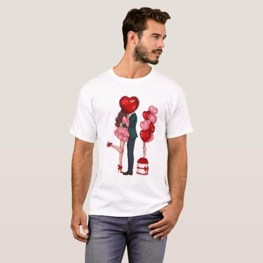 👕❤️Love Couple Basic T-Shirt (Voorkant volledig)