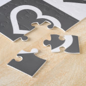 Love Couple Birds Jigzaag Puzzle Hearts Romantic Legpuzzel (Zijkant)