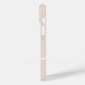 Love Couple Photo Gradient Pink Hearts Pattern Case-Mate iPhone Case (Achterkant / Links)