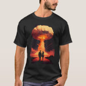 Love Couple voor de explosie van atoombommen T-shirt (Voorkant)