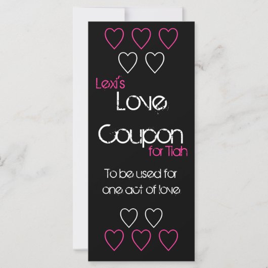 Love Coupon (Voorkant)